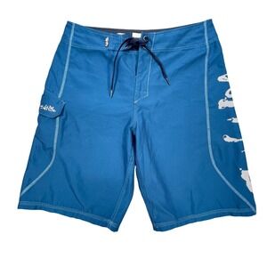 Salt Life Blue SLX-QD Graphic Board Shorts Mens 32
